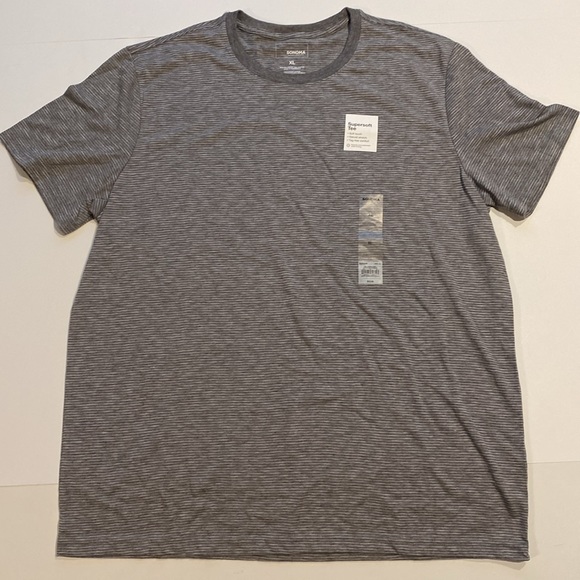 Sonoma Mens XLarge 2 Supersoft Soft Sleeve Crew Neck Tee Shirts New D24 - Picture 8 of 13